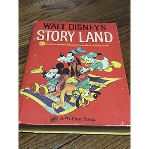 Golden Books Disney Story Land 55 Favorite Stories 1974 Mickey Mouse Donald Duck